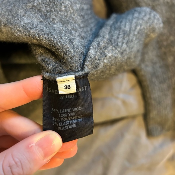 Isabel Marant Etoile Grey Italian Wool Sweater - Picture 4 of 6
